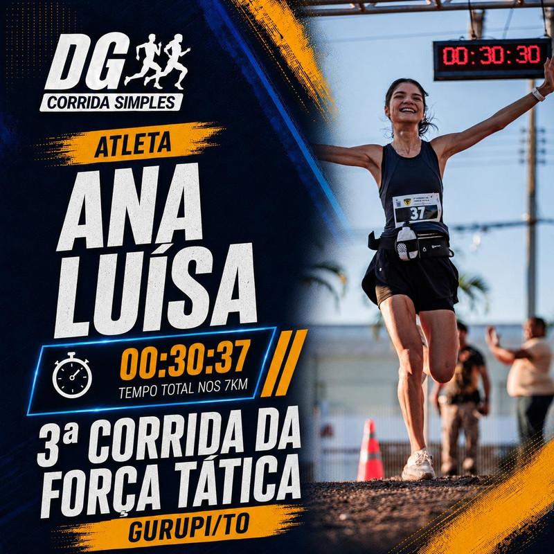 Resultado de aluno 1 da Corrida Simples