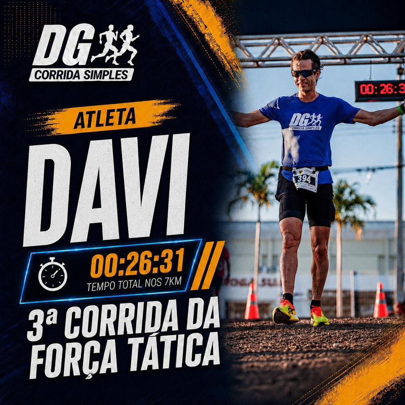 Resultado de aluno 5 da Corrida Simples